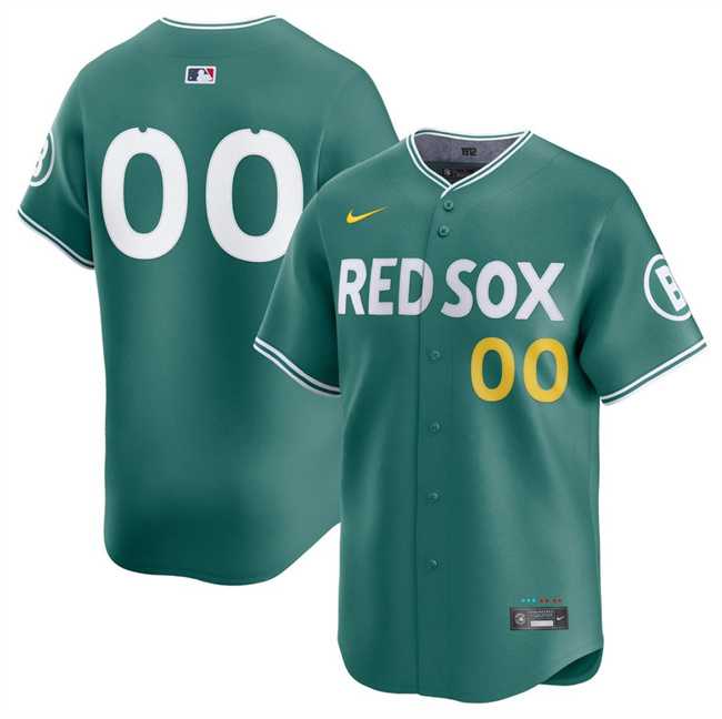 Mens Boston Red Sox ACTIVE PLAYER Custom Green 2025 City Connect Limited Stitched Baseball Jersey